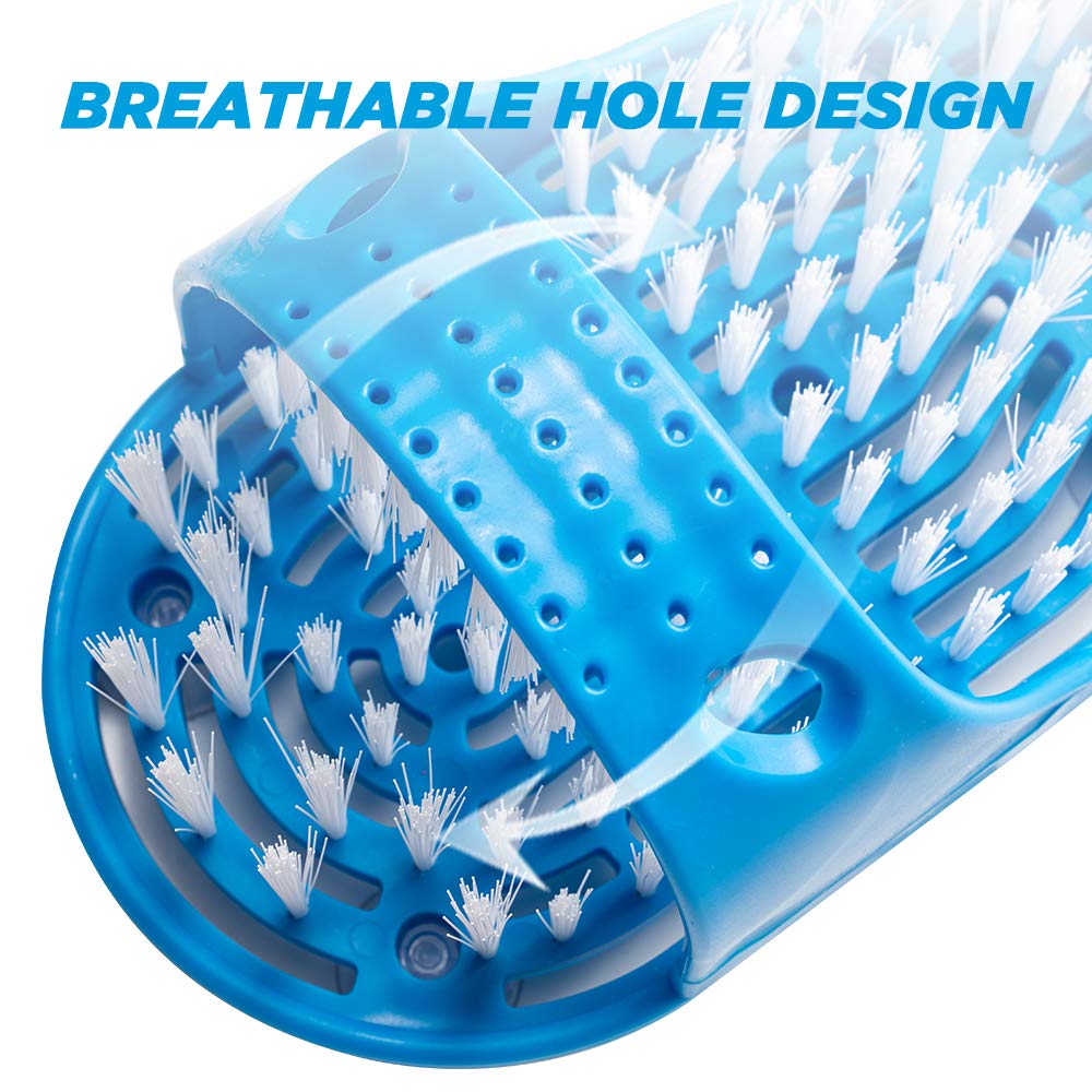 Meidong Foot Scrubber, Foot Scrub Massager Cleaner Dead Skin Exfoliator Callus Remover for Shower Floor with Pumice Stone and Suction Cups : Beauty