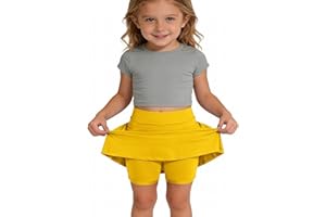 Tennis Skirts for Toddler Girls Athletic Cute Casual Skort 2026 Stretchy Lightweight Skorts Dance Skirt with Pockets