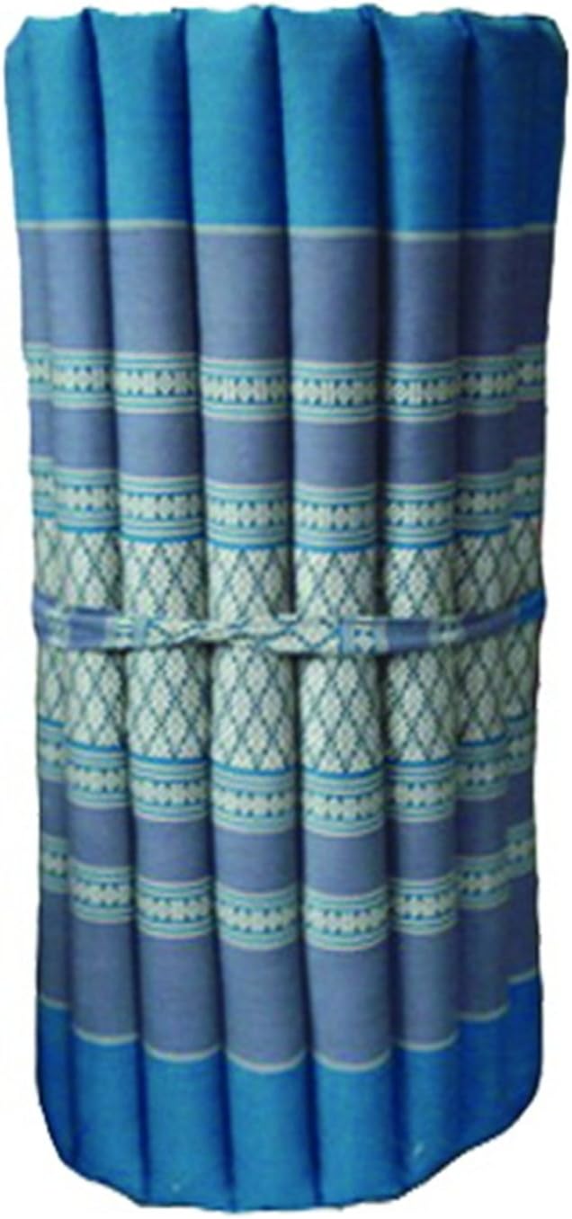 Thai Mattress Roll Up, 21.65 * 63 * 3inch, Kapok, Blue
