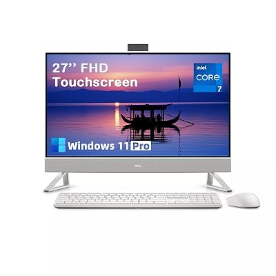 Dell 27 All-in-One Desktop Computer, Core 7 150U(Up to 5.5 GHz), 27" FHD IPS Touch Display, Windows 11 Pro, 32GB DDR5, 1TB SSD, Wireless KB & Mouse, NVIDIA GeForce MX570A GDDR6, Wi-Fi 6E