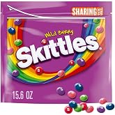 SKITTLES Wild Berry Chewy Candy, Share Size Candy Bag, 15.6 Oz | Wild Berry Flavor Chewy Candy, Resealable Share Size Bag, Great for Parties, Movie Night, Gaming Snacks and Candy Dishes