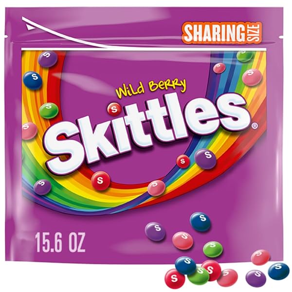 SKITTLES WILD BERRY CHEWY CANDY, SHARING SIZE, 15.6 OZ BAG