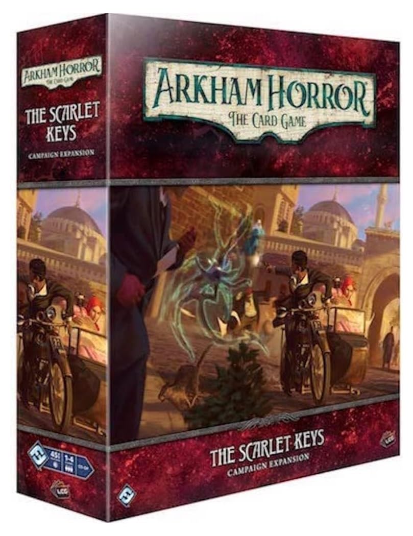 Fantasy Flight Games, The Scarlet Keys Campaign Expansion: Arkham Horror Card Game, Ages 14+, 1-4 Players, 45-180 Minutes Playing Time, FFGAHC70, Multicolor, 2 Expansion