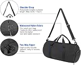 Repton Fitness Gears Gym Duffle Bag 30L with Shoe Compartment Black view 6