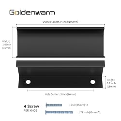 goldenwarm 10 Pack Finger Edge Pulls for Black