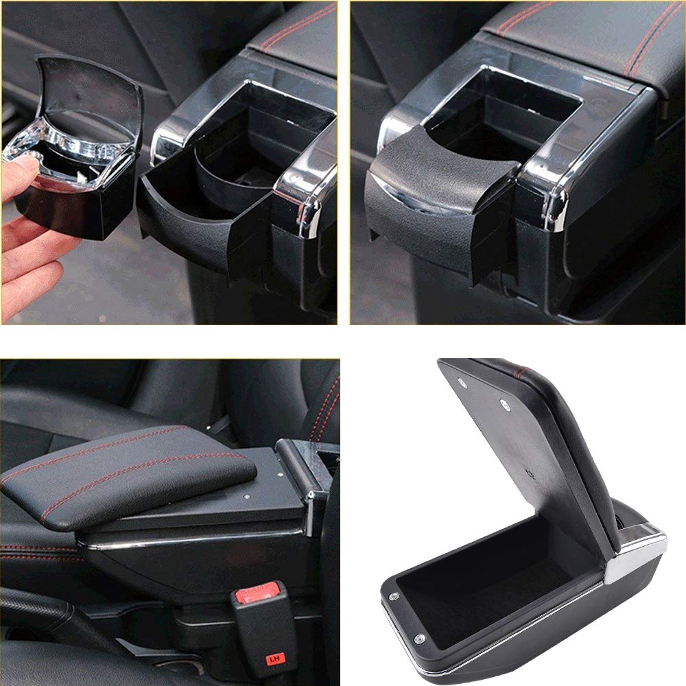 Coffre de rangement central pour mini casiers de rangement de voiture avec /&eacute;tui de rangement