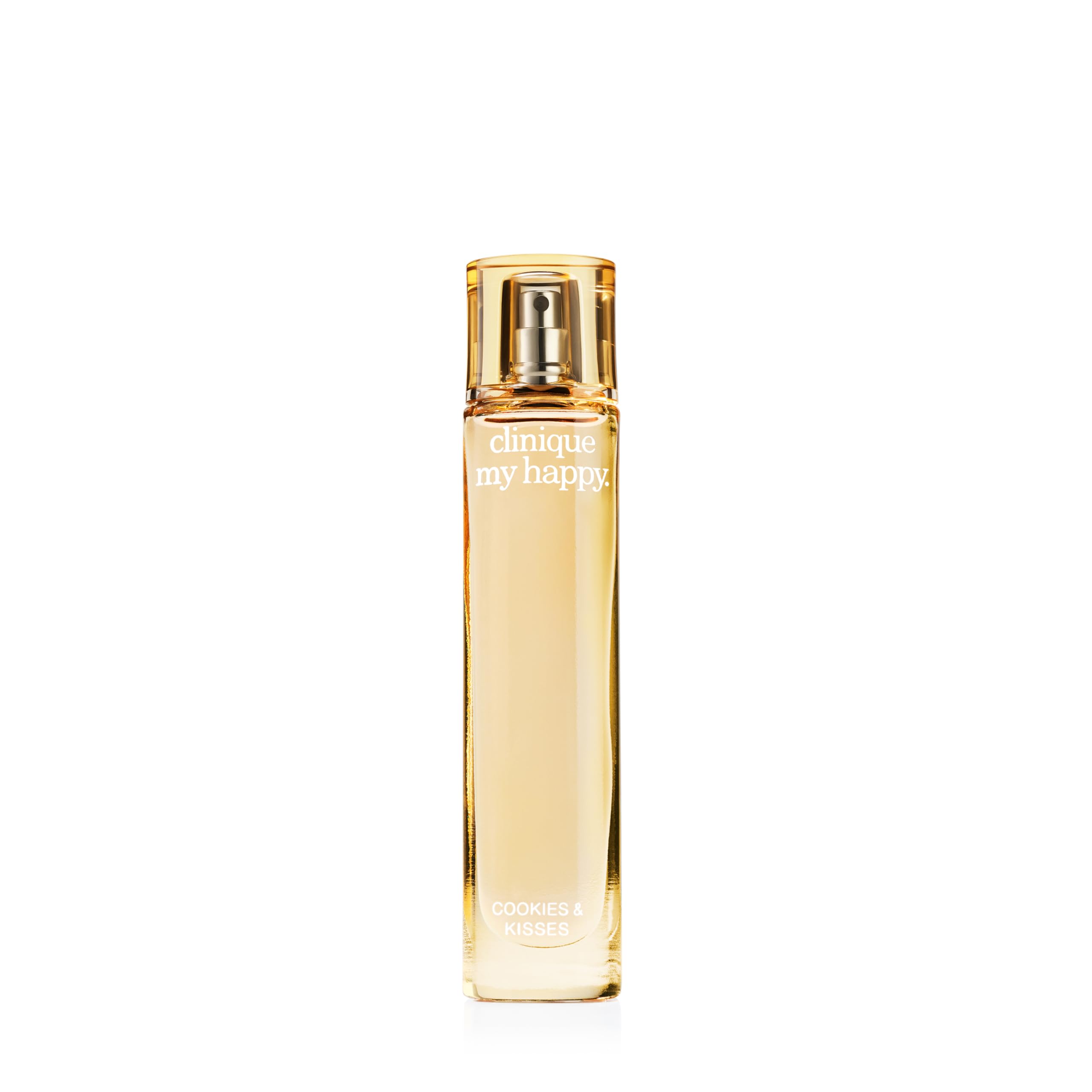 Clinique My Happy Fragrance Spray, Cookies & Kisses | Notes of Baked Apples + Vanilla Bean | Perfumes for Women, Mini Travel Size, 0.5 Fl Oz
