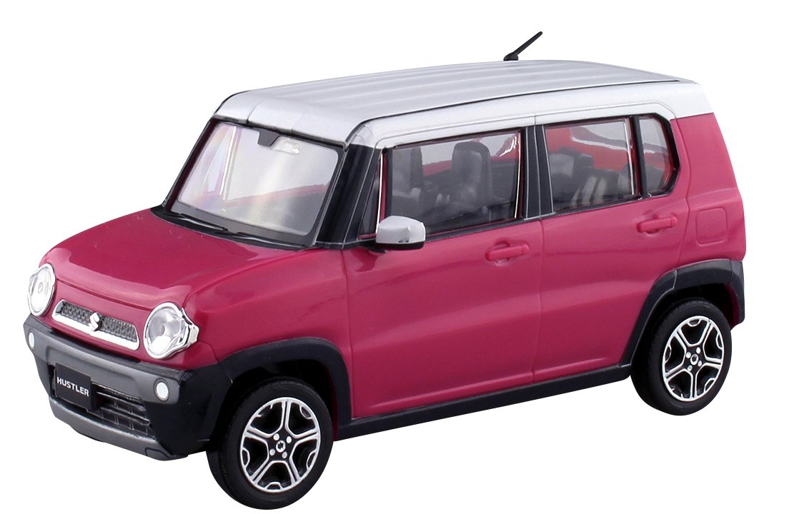 青島文化教材社 1/32 ザ・スナップキットシリーズ スズキ ハスラー キャンディピンクメタリック 塗装済みプラモデル 01B