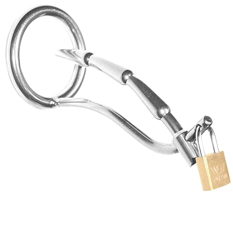Zwangs-Dilator Keuschheitsgürtel aus Edelstahl für Männer, gewellte Dilatator Harnröhrensonde, Keuschheitskäfig mit geschloss