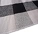 UKELER Buffalo Plaid Rugs- Machine Washable Black and White Checkered Plaid Rug Hand-Woven Buffalo Checkered Kitchen Runner Rugs 51.2''x23.6''