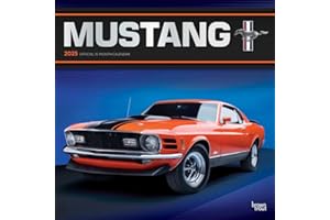 Mustang OFFICIAL | 2025 12 x 24 Inch Monthly Square Wall Calendar | Foil Stamped Cover | Plastic-Free | BrownTrout | Ford Motor Muscle Car (Ford Mustang)