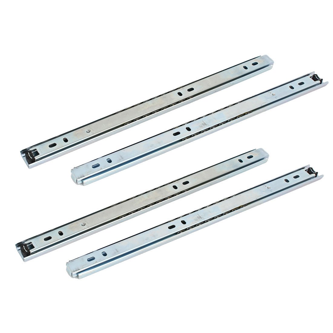 Sourcingmap 14-Inch Drawer Slides, Full Extension Ball Bearing Slide Track Rail 27mm Wide 55lb Capacity 2 Pair