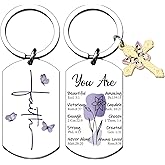 Christian Mothers Day Gifts For Women Mom Bulk Religious Keychain Gifts For Christian Women Encouragement Faith Bible Verse Gift For Woman Birthday Cross Keychain Christians Graduation Gift For Her