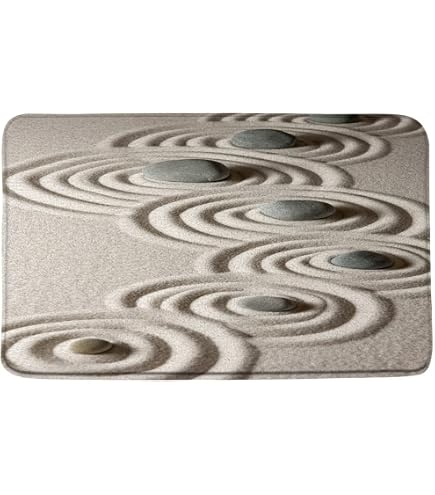Amazon.com: Japanese Zen Garden Meditation Stone Bath Mat