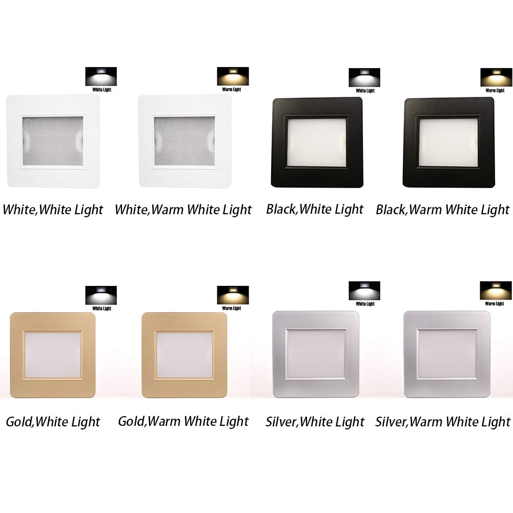 pared luz led para escalera sensor