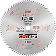CMT 252.072.12 12-Inch by 72 Tooth 1-Inch Bore ITK Fine Cut-Off Saw Blade