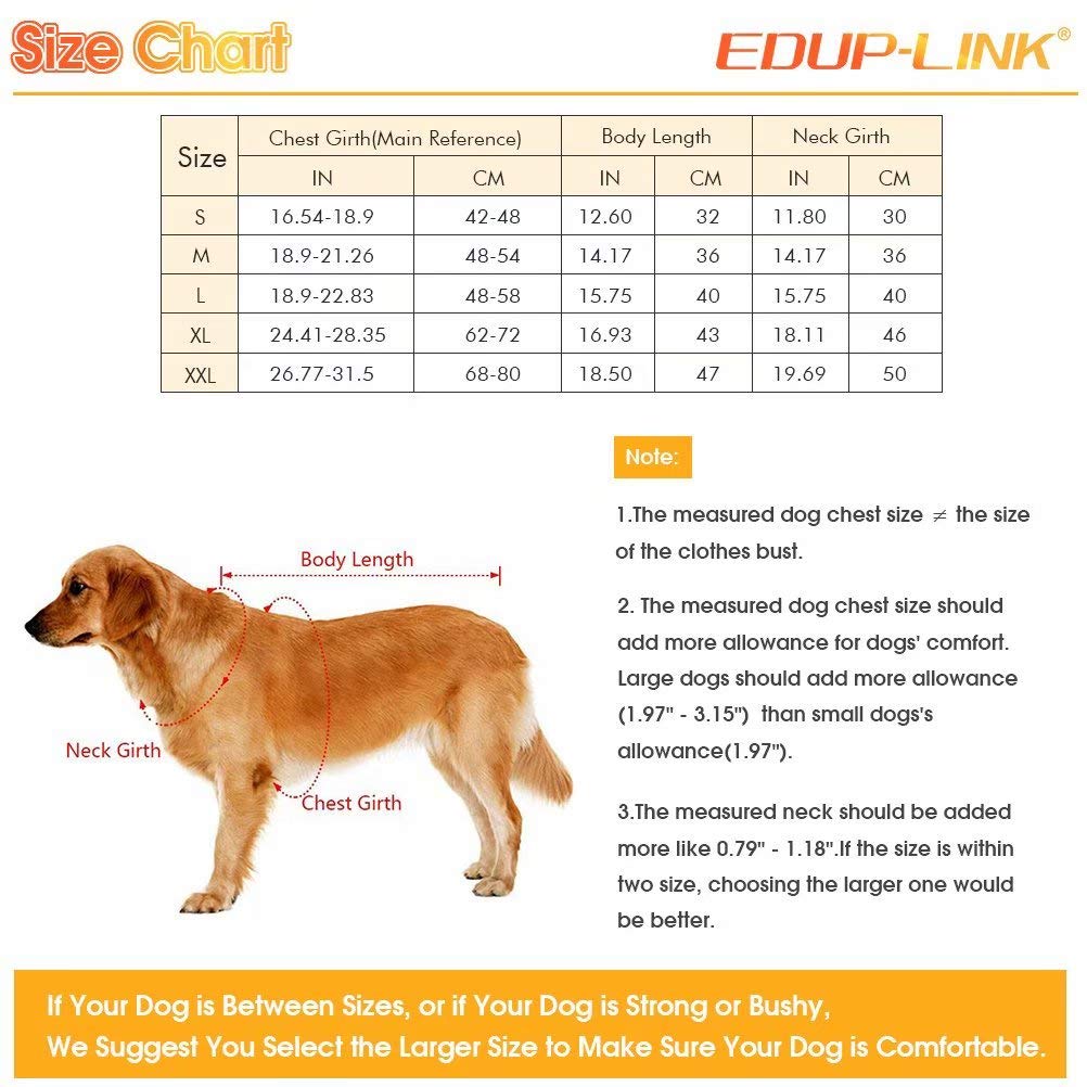 EDUPLINK Waterproof Windproof Dog Vest Winter Coat Warm Dog Apparel Cold Weather Dog Jacket Velcro Design S - XXL Better Fit for Small/Medium/Large Dogs Winter British Style Beige/Green/Red Plaid