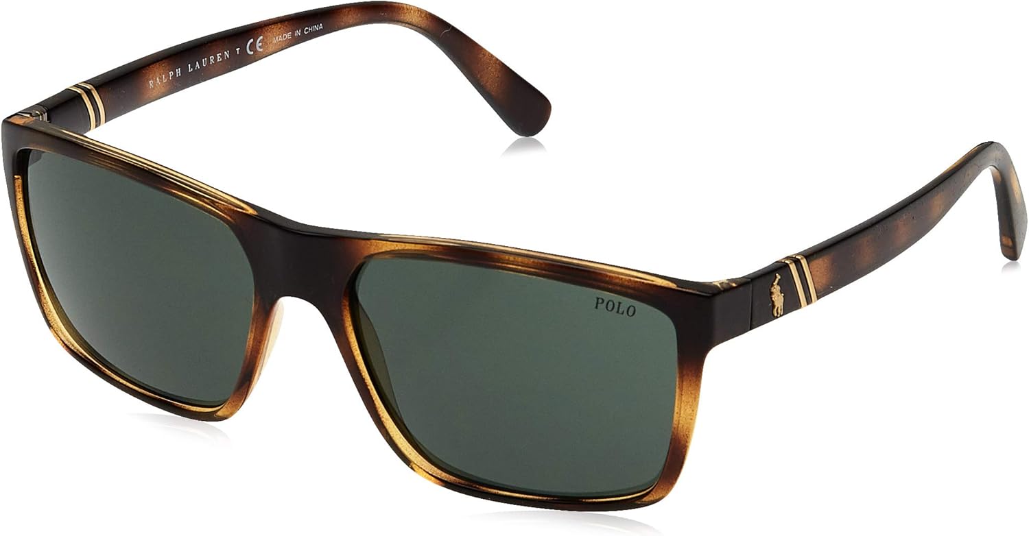 Polo Ralph Lauren Men's PH4133 Rectangular Sunglasses