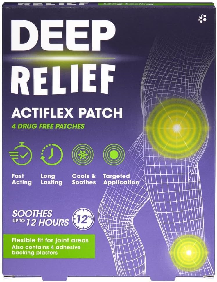 Mentholatum Deep Relief Actiflex Patch Pack of 4 Patches