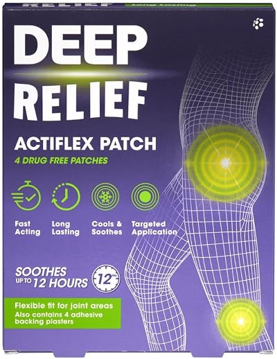 Mentholatum Deep Relief Actiflex Patch Pack of 4 Patches