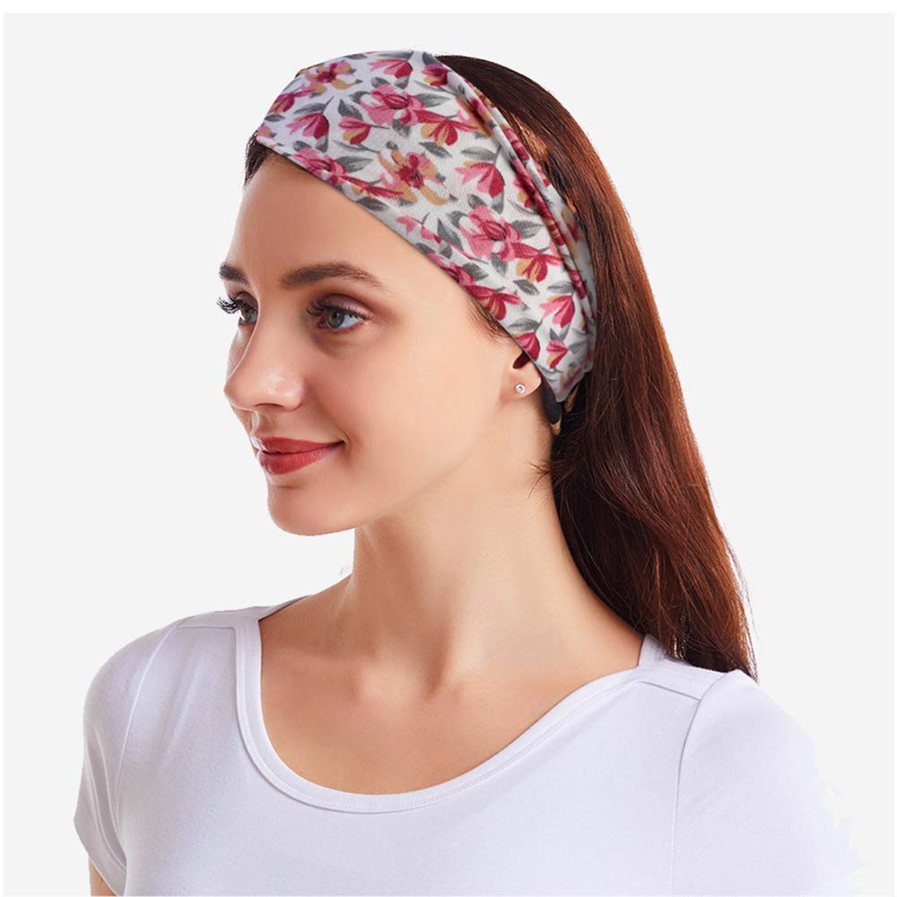 Girzzur fashion headbands for women-(6 Pack) yoga running headbands for women nonslip of wide boho Face washing makeup cloth hair bands : Beauty