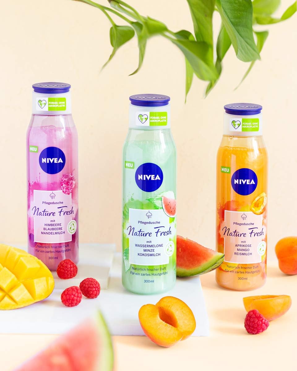 NIVEA Nature Fresh Shower Gel 300 ml, 300 ml (Pack of 1) - Image 5