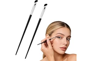 2-Pack Angled Eyeliner Brush Set Precision Eyeliner Brushes for Smooth Application