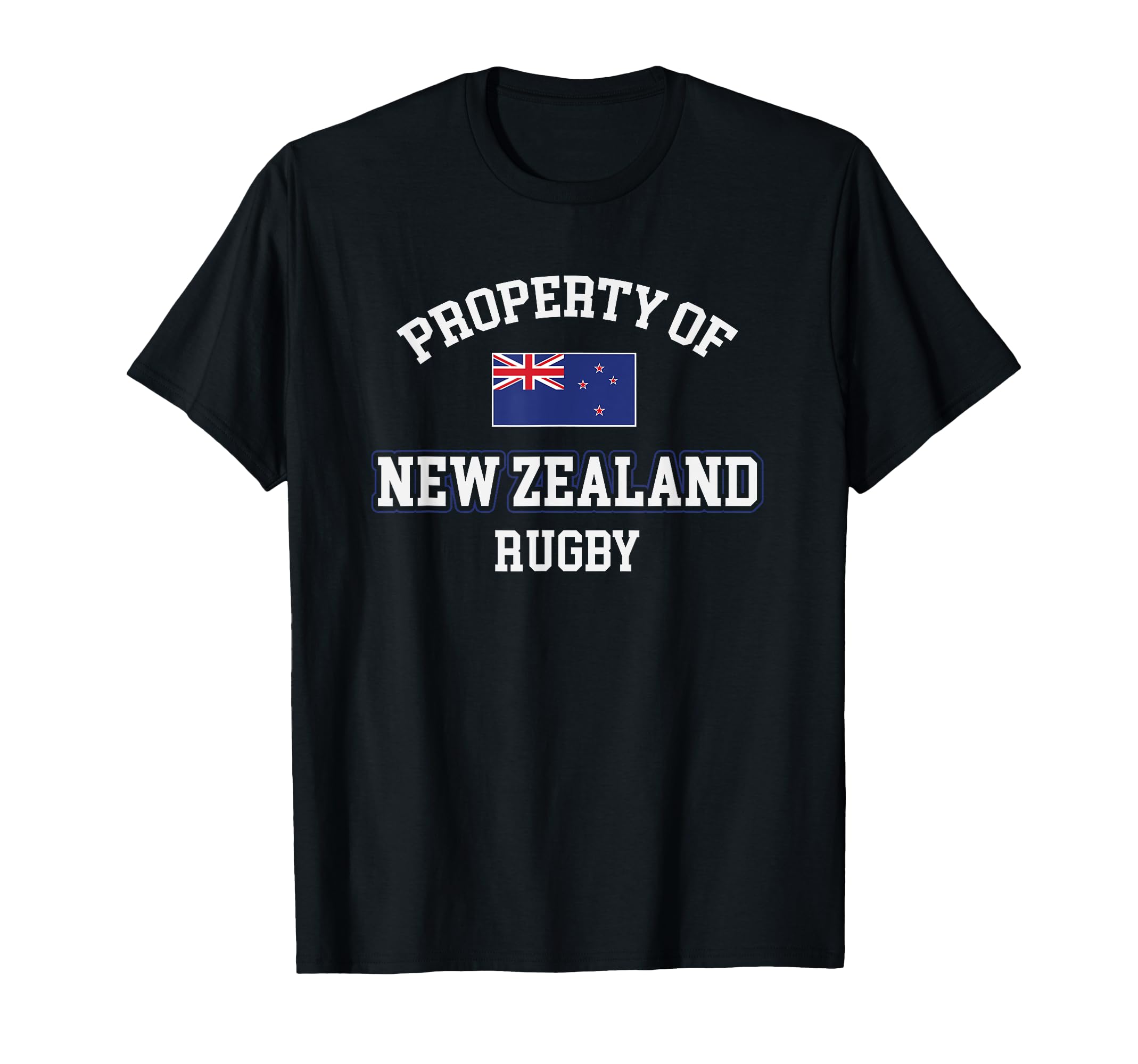 Property New Zealand Rugby Team Flag Player Supporter T-Shirt