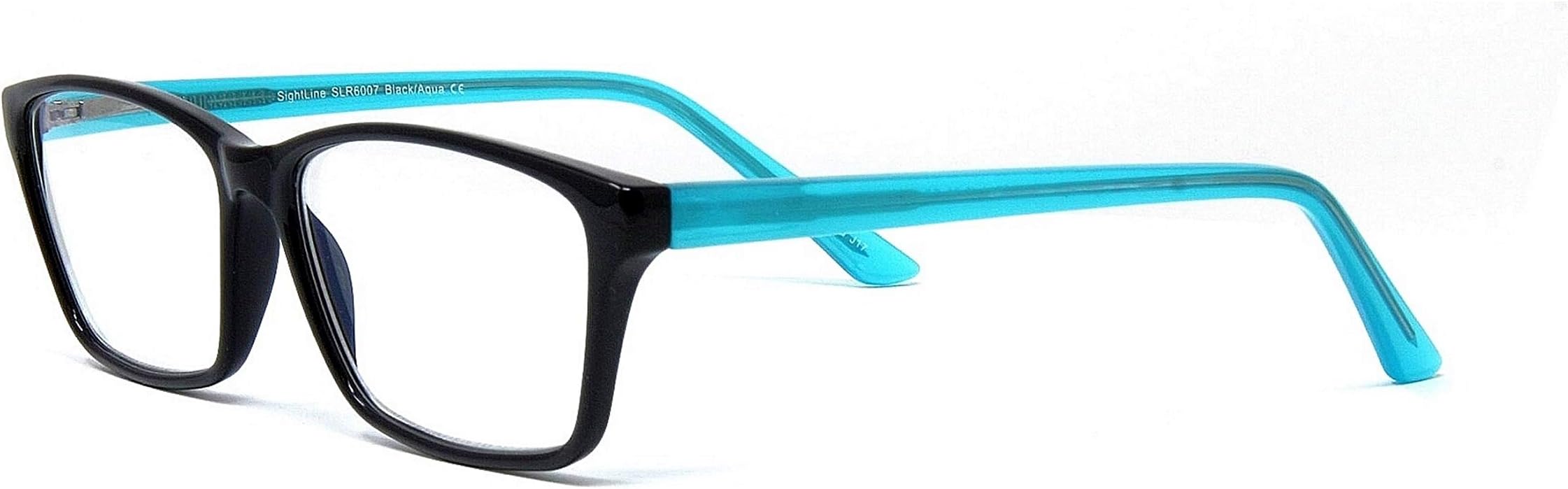 Sightline 6007 Progressive Multifocus Reading Glasses Premium Quality Acetate Frame AR Coated Lenses Medium to Large Fit Magnification 1.50