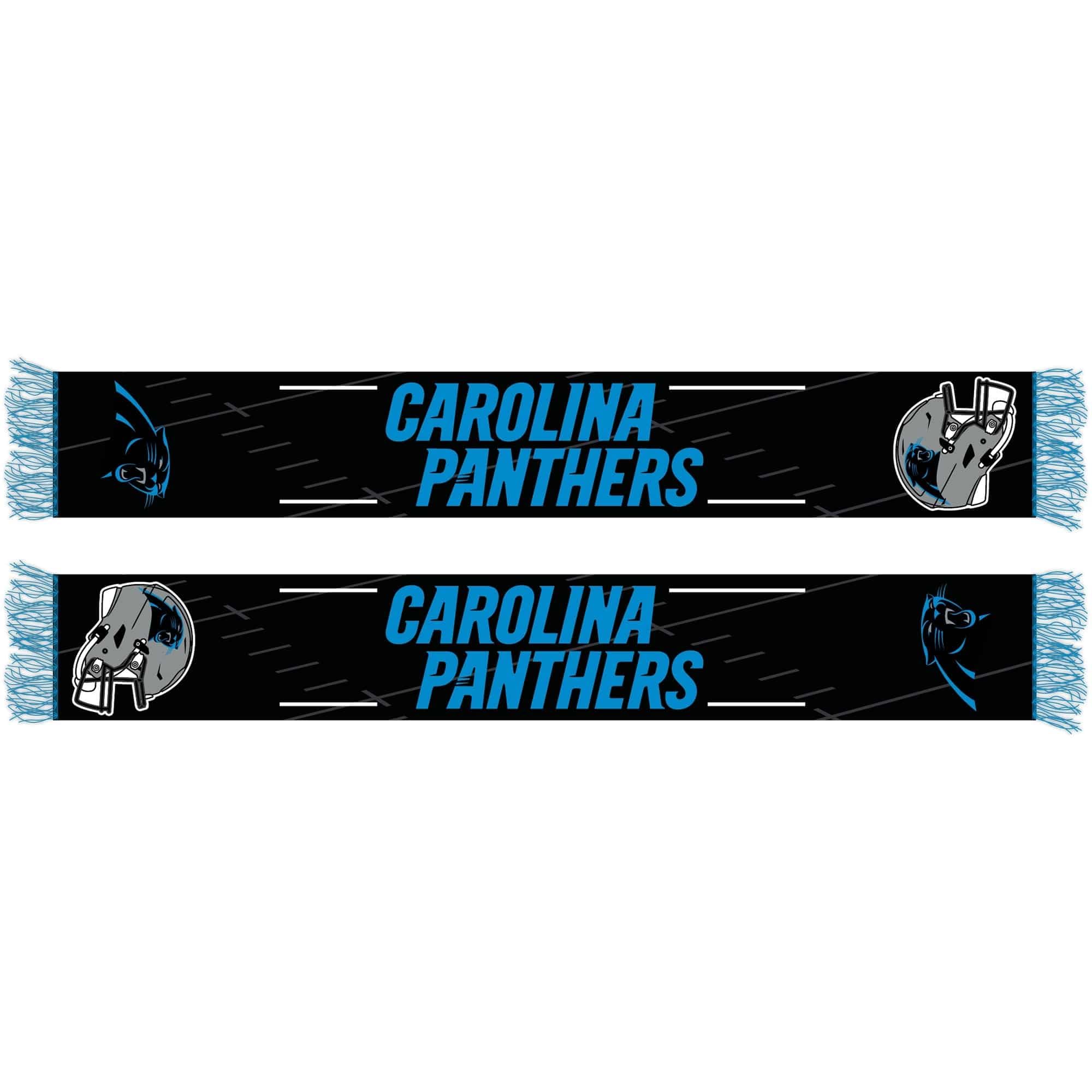 Great Branding NFL Scarf Carolina Panthers Fan Scarf HD Knitted Jaquard