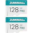 ZUMIMALL 128GB Micro SDXC Memory Card - Ultra High Speed, 2 Pack, for ZUMIMALL Security Cameras and More, U3, A1, V30, 128GB