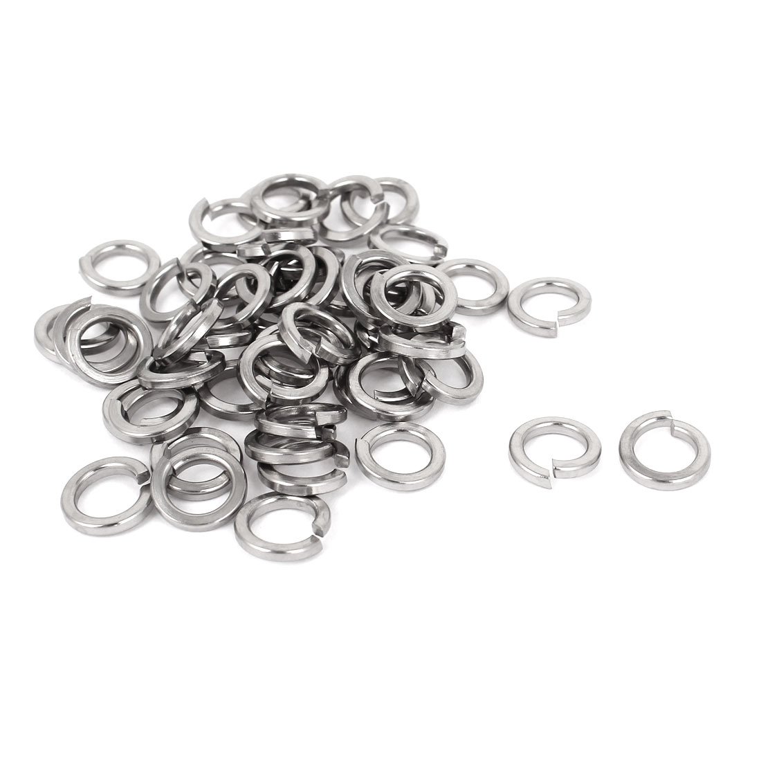 Sourcingmap 5/16-inch 304 Stainless Steel Split Lock Spring Washer Screw Pad 50pcs