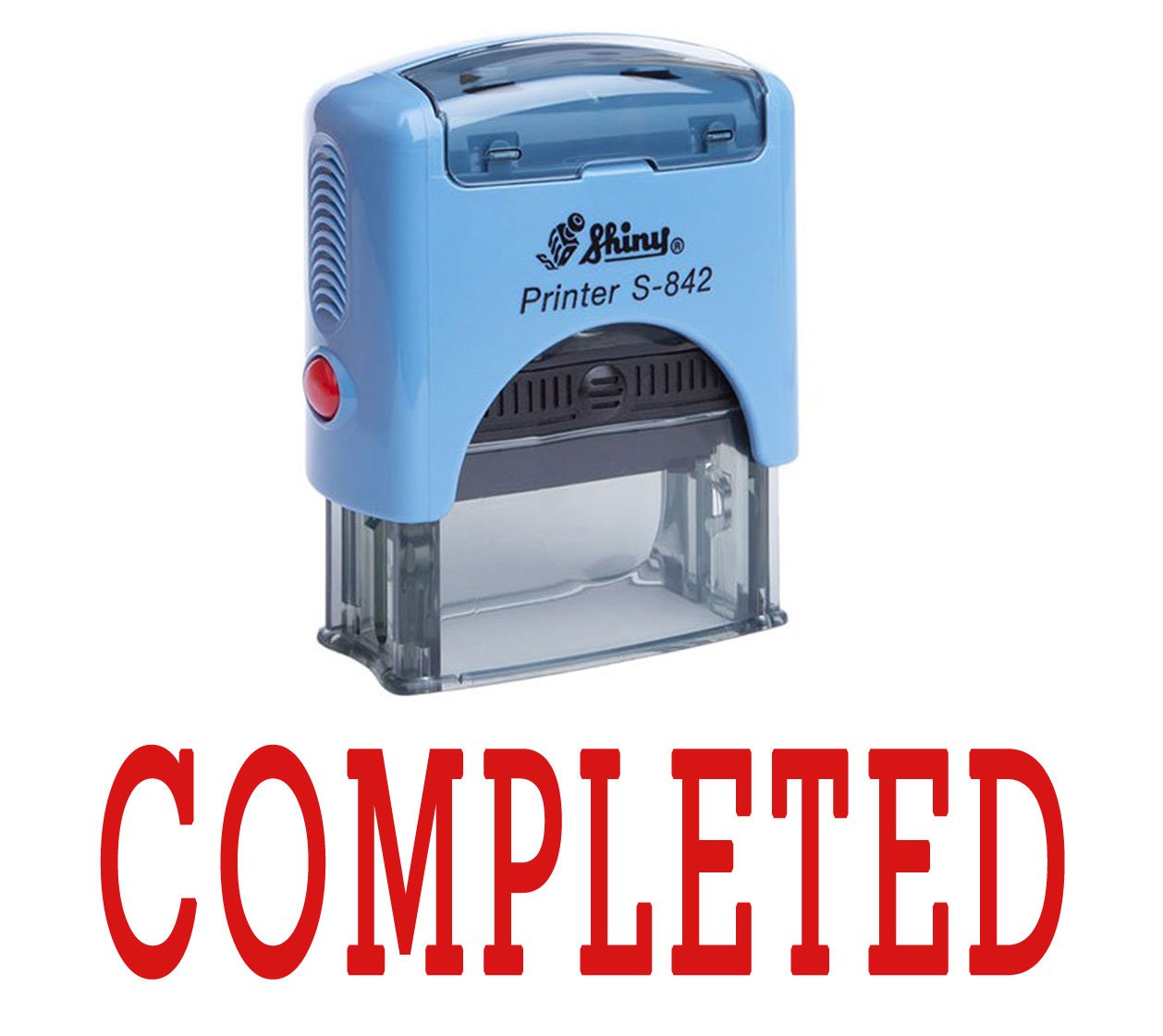 Printtoo Completed Self Inking Rubber Stamp Custom Shiny Office Stationary Stamp