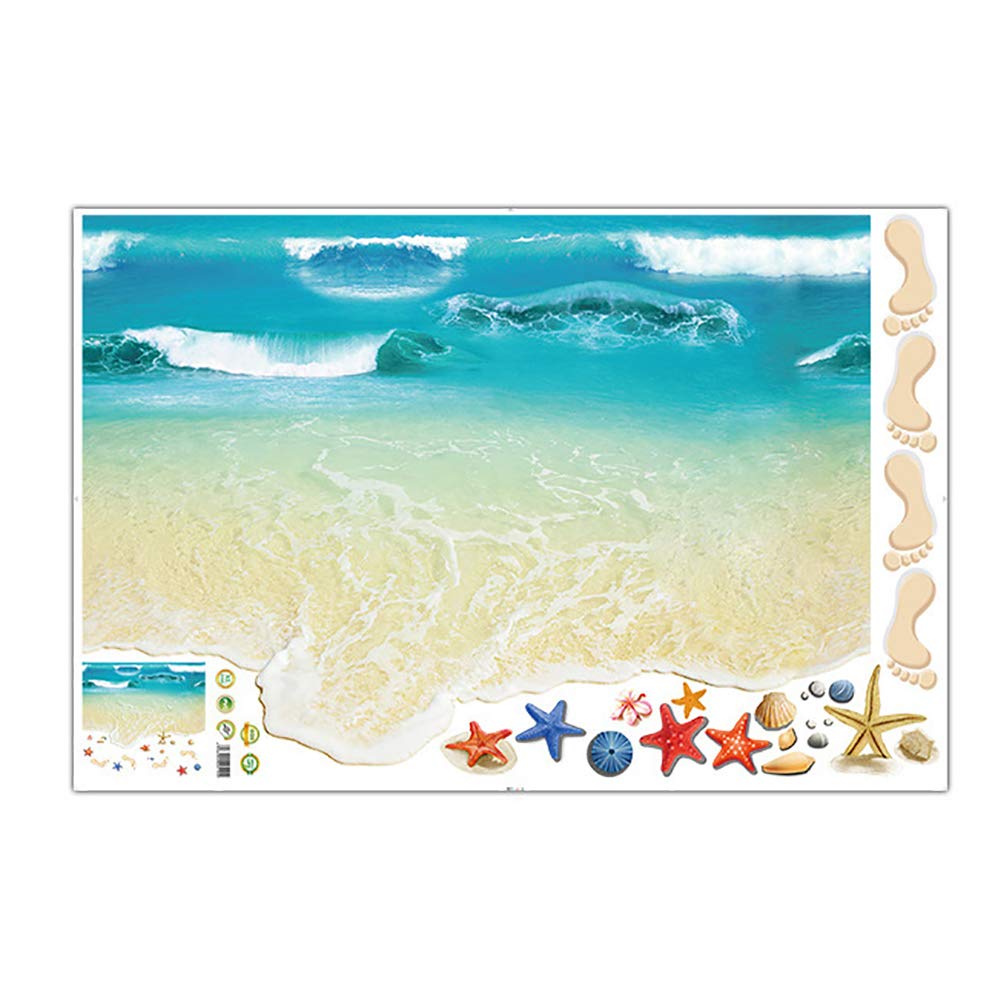 Download 3d art mur plage For Free