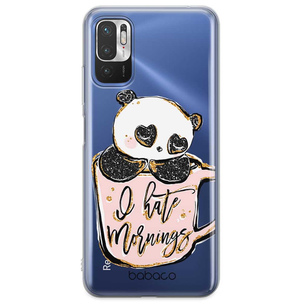 ERT GROUP mobile phone case for Xiaomi REDMI NOTE 10 5G / POCO M3 PRO original and officially Licensed Babaco pattern Panda 005 adapted to the shape of the mobile phone, partially transparent