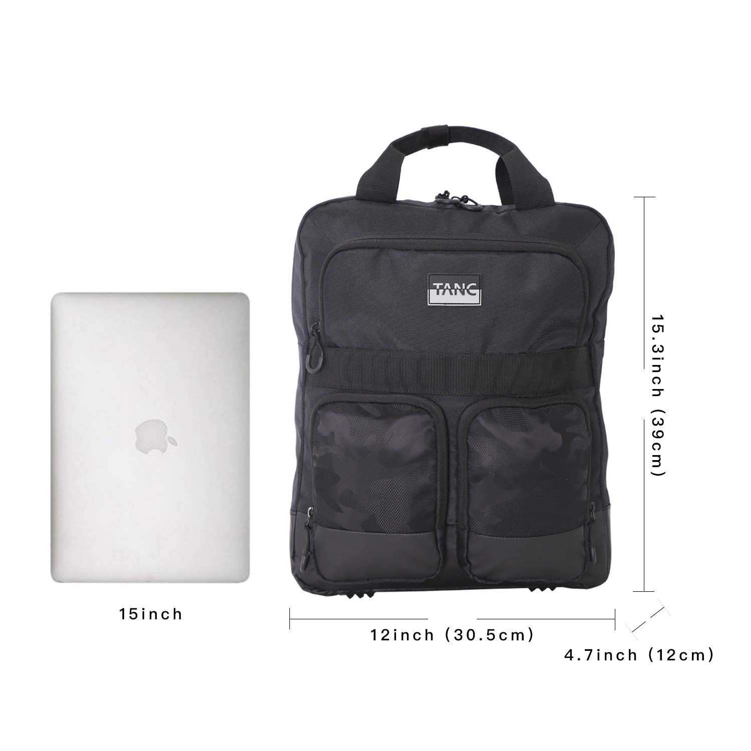 Tanc Camouflage 15 Inch Commuter Backpack, Laptop Backpack, Multi-Purpose Business Briefcase for Work School Travel, TANC10402312