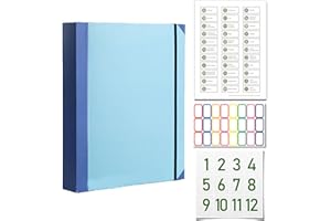 The Life Book Organiseur de documents de grande capacité pour certificats, passeports, assurances, contrats et dossiers de fa