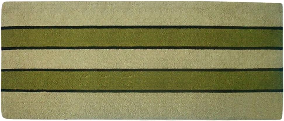 Nedia Home Heavy Duty Pistachio Coir Door Mat - 2" x 4'9"/Non-Monogram