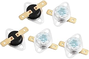 Aexit 5PCS KSD201 180C Thermostat Normally Closed NC Temperature Thermal Control Switch (f76f3795fd7e6d4ae6852c15569b5aab)