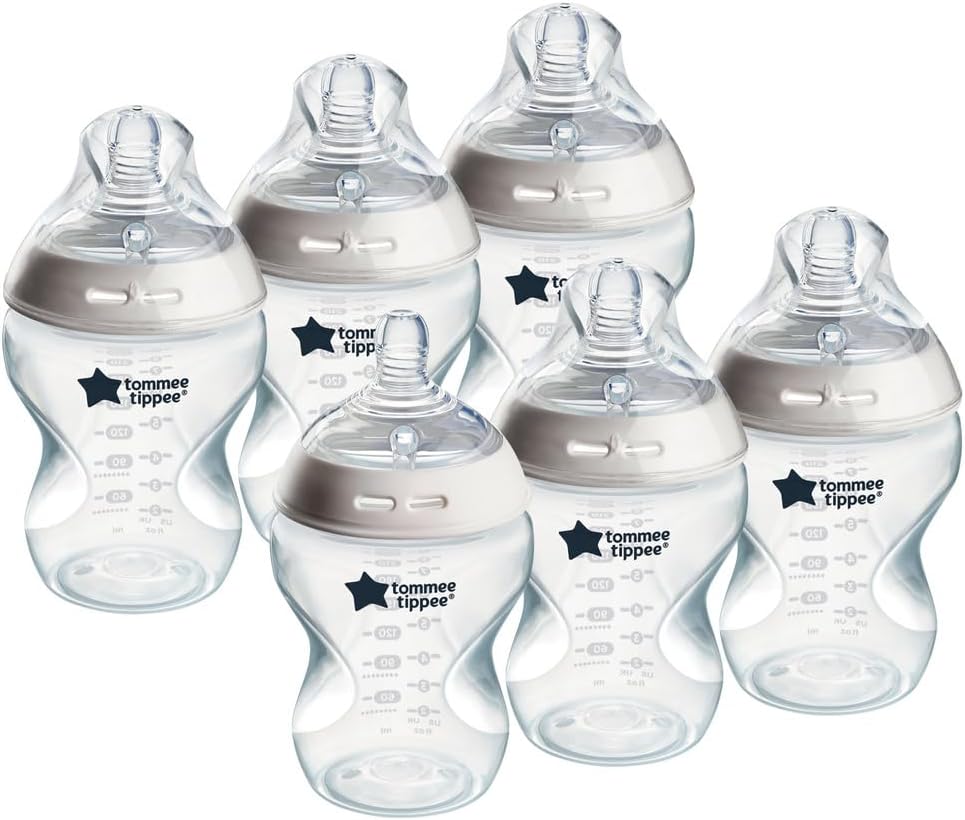 Tommee Tippee Natural Start Baby Bottles 0m+ 6x260ml Slow Flow Teat