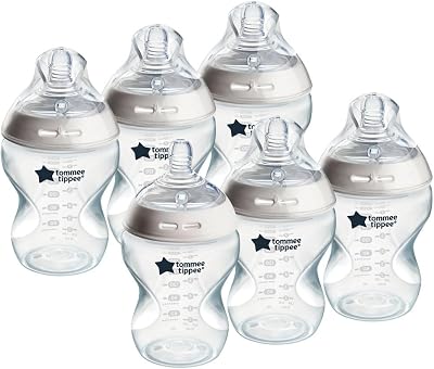 Tommee Tippee Natural Start Baby Bottles 0m+ 6x260ml Slow Flow Teat