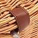 KINGSO Wicker Front Handlebar Bike Basket Bicycle Front Box with Lid and Handle