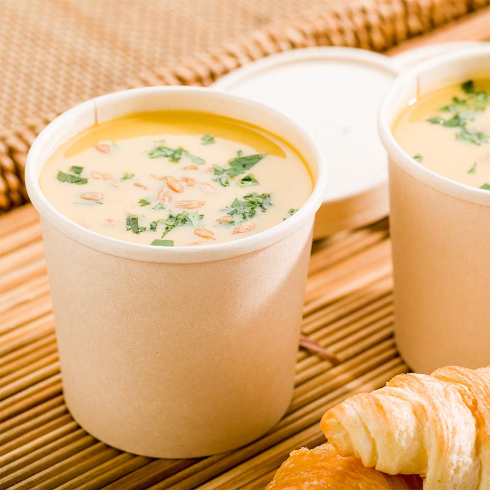 Restaurantware 200CT Disposable 12OZ Bio Soup Container Medium