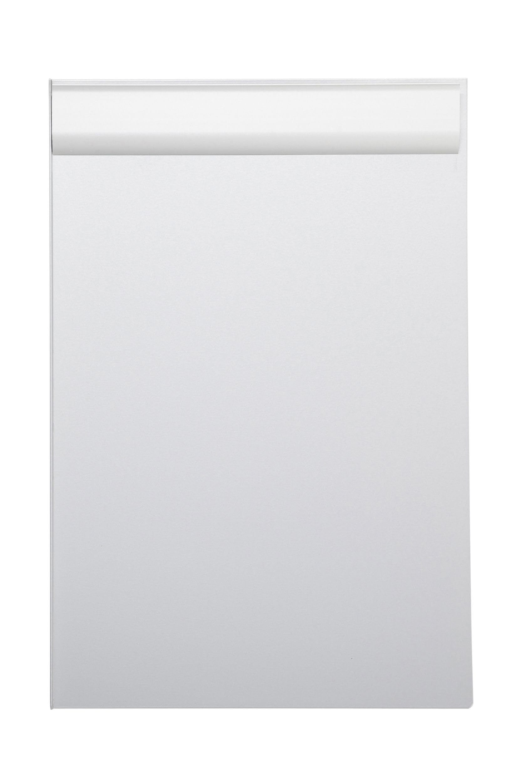 Maul Clipboard, Din A4 Portrait, Stop Edge, Aluminium, 10 mm Clamping Width, 1 mm Board Thickness, Silver