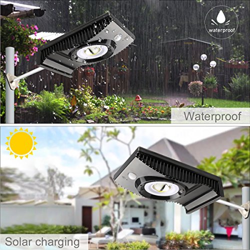 Solar Lights Outdoor, Solar Flood Light Outdoor 54 LED, Waterproof IP 65 LED Flood Light For Garden Garage Lawn Pool Fencing Pathway (1 pack) - Thumbnail 2