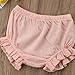 Mornbaby Baby Girl's Bloomers Cotton Ruffle Panty Diaper Covers Underwear Shorts Toddler Kids Girls (Pink, 3-5 Years)