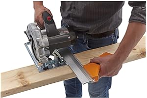 Bora 530416 Quickcut Circular Saw Guide with Rail & Angle Assist, All-in-One Woodworking Tool, Strong Aluminum 16 Inches Long