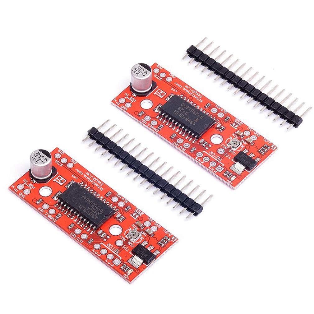 HiLetgo 2pcs A3967 Stepper Motor Driver Board EasyDriver Stepper Motor Driver V44 for Arduino EK1204