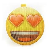 AOMAIS Emoji Bluetooth Speaker, Wireless Portable Speaker with Loud Sound, IPX4 Water-Resistant, Built-in Mic, Stereo Pairing, Perfect for iPhone, iPad, Echo Dot, Smartphones (Heart)