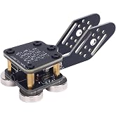 GOWENIC Double Paddle Morse Code Key, Mini CW Automatic Morse Telegraph Key with 4 Nd Magnet Bases 3.5mm Sound Jack Type C Interface for HAM Radio Field Manipulations Portable Setup